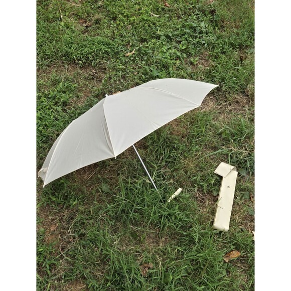 Unbranded Accessories - Vintage Shaw Full Size Rain / Sun Umbrella  Cream Classic